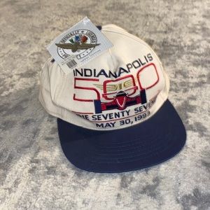 Vintage 1993 Indy 500 Flat Bill Hat Trucker Hat with Tag Never Worn